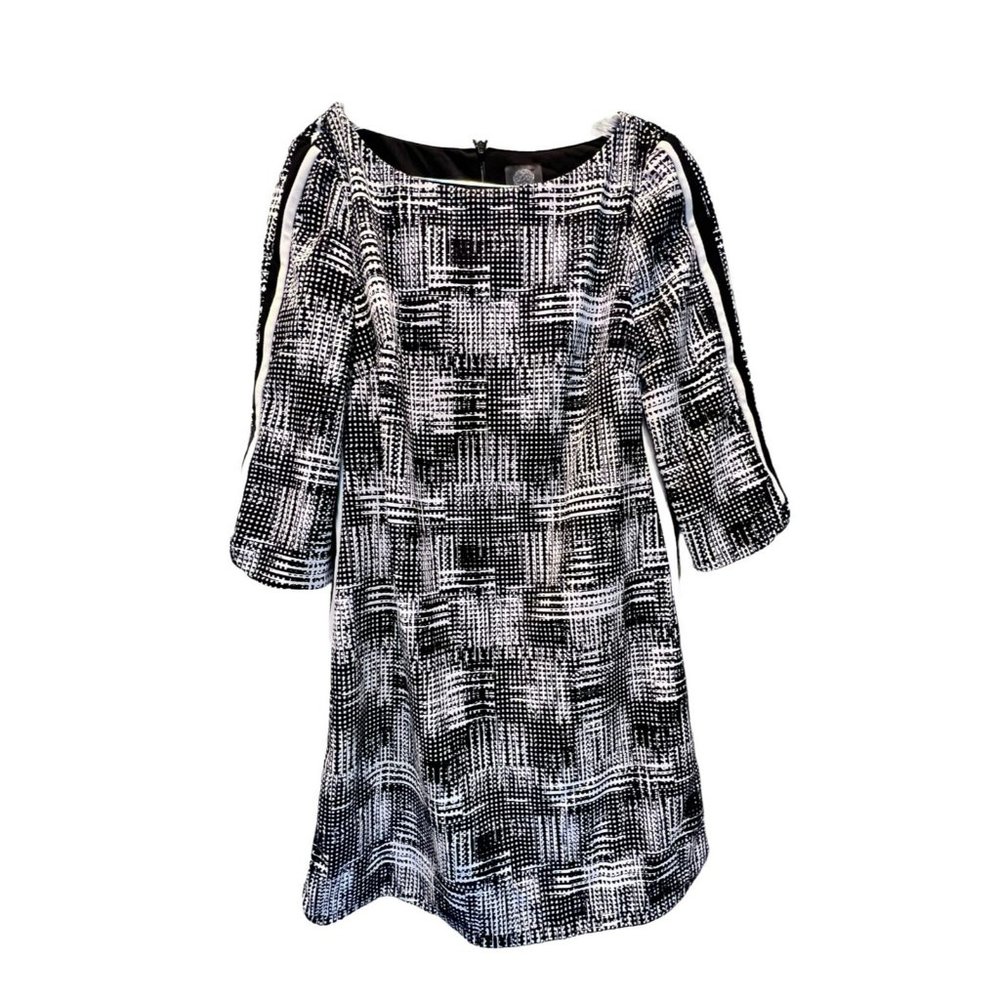 Vince Camuto Black and White Dress Size 10